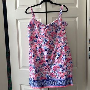 Lilly Pulitzer Neola Romper Resort White Party Like a Lobstar